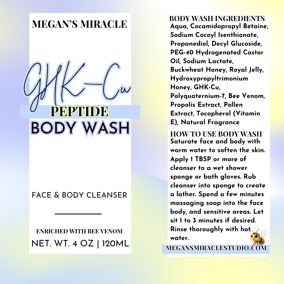 GHK-Cu Peptide Body Wash