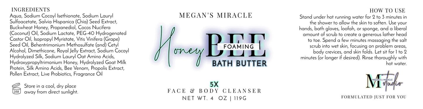 Custom Order: Foaming Bath Butter