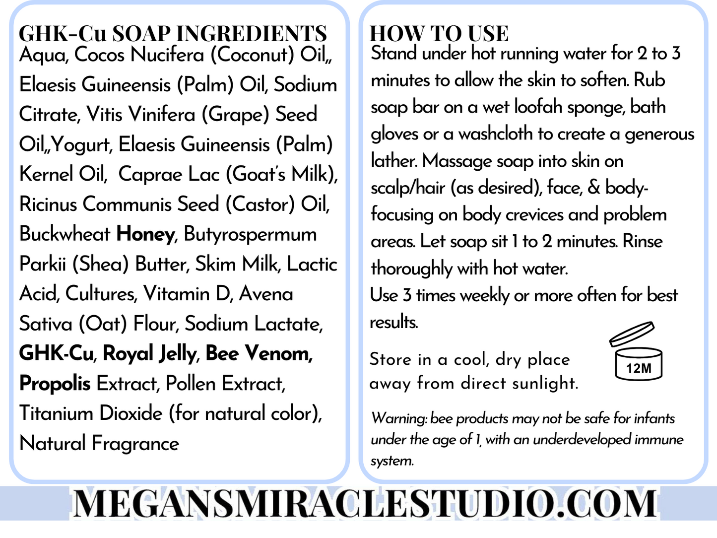 GHK-Cu Peptide Soap Bar