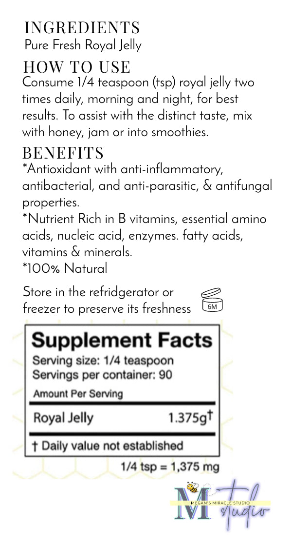 Honeybee Royal Jelly Raw