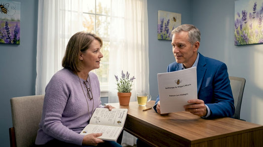 Patient discussing alternative therapies with doctor