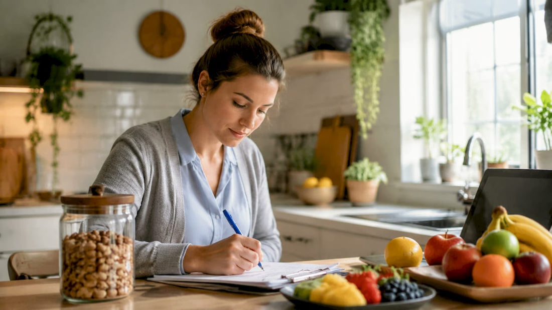 Dietitian assessing patient nutrition in consultation room