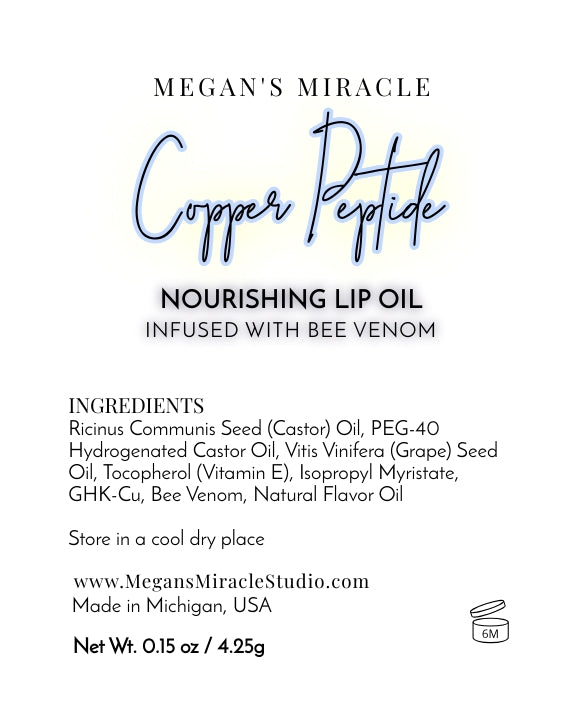 Copper Peptide Lip Oil