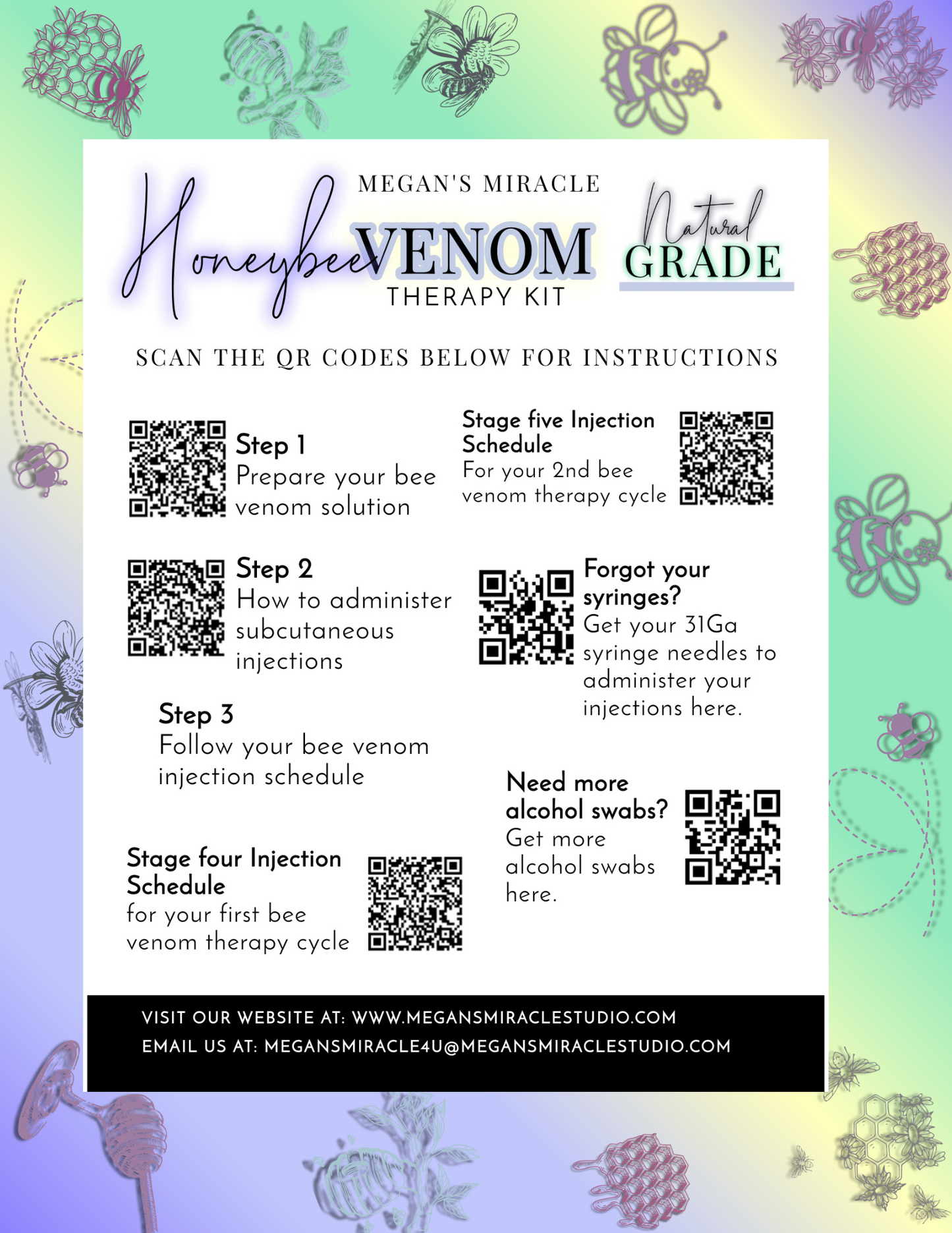 Natural Grade Bee Venom Therapy Kit