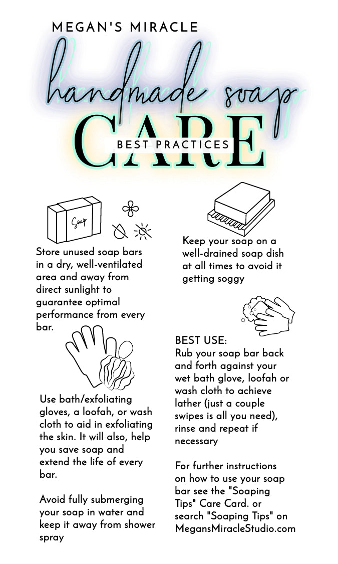 handmade soap bar care guide for making your soap last longer
